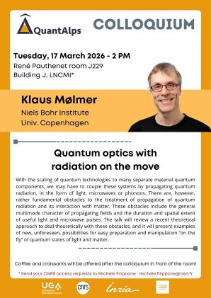 Poster for conference of Klaus Molmer 17 March